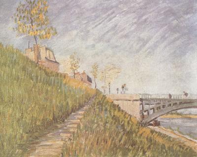 Vincent Van Gogh Banks of the Seine wtih the Pont de Clichy (nn04) oil painting picture